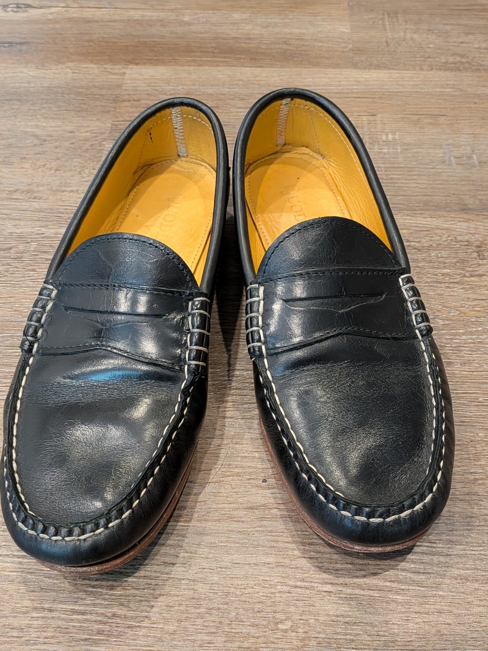 Quoddy Penny Loafer Black CXL Leather Mens Size 9 D Made In USA